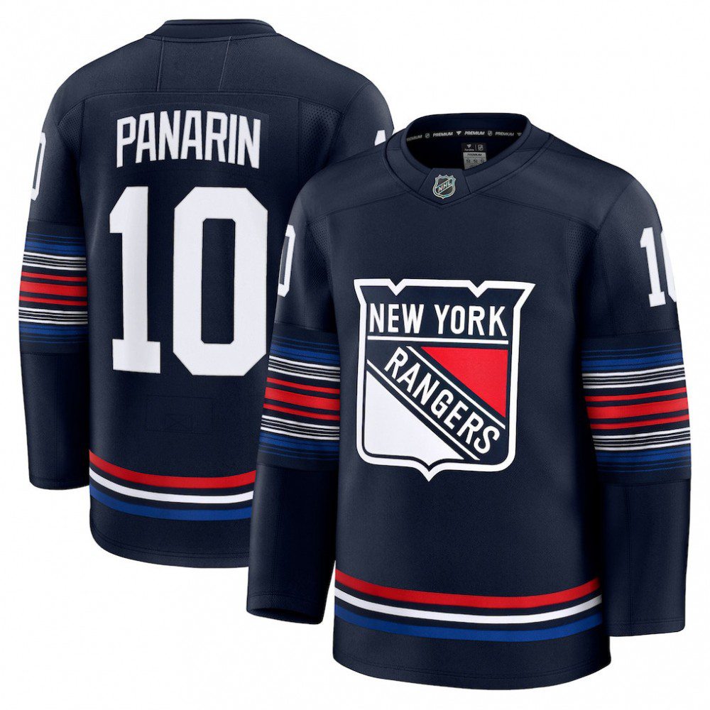 Men's New York Rangers Artemi Panarin Navy Alternate Premium Jersey-Pro Kit Vault | Brand New 26/27 Sports Jerseys